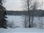 Those are cracks in the ice that grew as the day warmed.