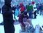 As you can see it was starting to snow.  And still no one else getting ready to plunge into Lake Michigan.