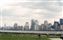 The view from Ellis Island of western lower Manhattan.