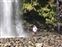 I went for a swim in the pool under the 400 ft fall until I realized that the tinyest stick falling from 400 feet would hurt pretty bad.