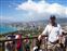 Here's Mark at the top of Diamond Head, Honolulu and Waikiki Beach in the background.