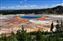 This isn't my photo, but it shows the Grand Prismatic Spring from the near by ridge. That is Excelsior in the background.