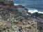 After wandering around the area for over 40 min I finally found the Blowhole.  That's that white spray just right of center.  The water spray from it was over 5 feet tall.  Just a few months before we visited this site a man fell into the blowhole after being hit by a wave, his body was never found.