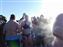 Here's a great photo of the steam coming off us who have been in the water compared to those who had not.